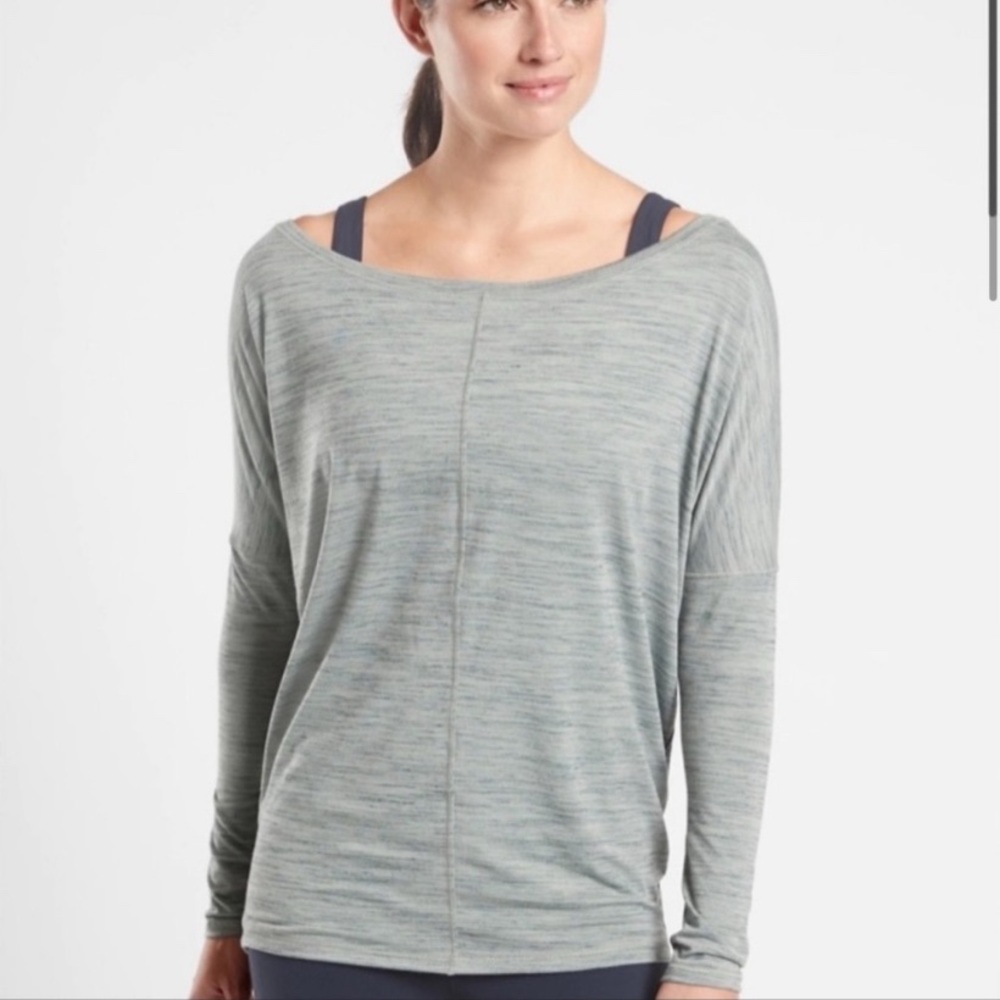 Athleta Flow Top Essence Spacedye Top